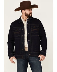 Blue Ranchwear Men's Button-Down Dark Denim Trucker Jacket