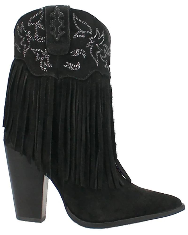 Dingo Women's Crazy Train Leather Booties - Round Toe