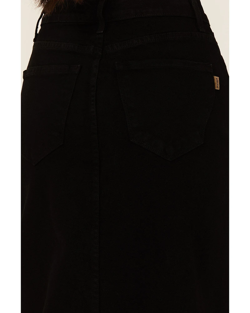 Vibrant Denim Women's Maxi Skirt