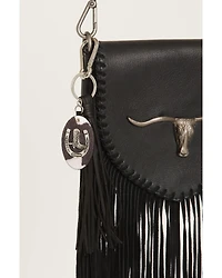 Shyanne Women's Cow Print Horseshoe Bag Charm