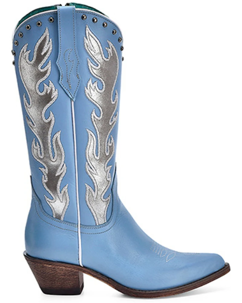 Corral Women's Embroidered Tall Western Boots - Snip Toe