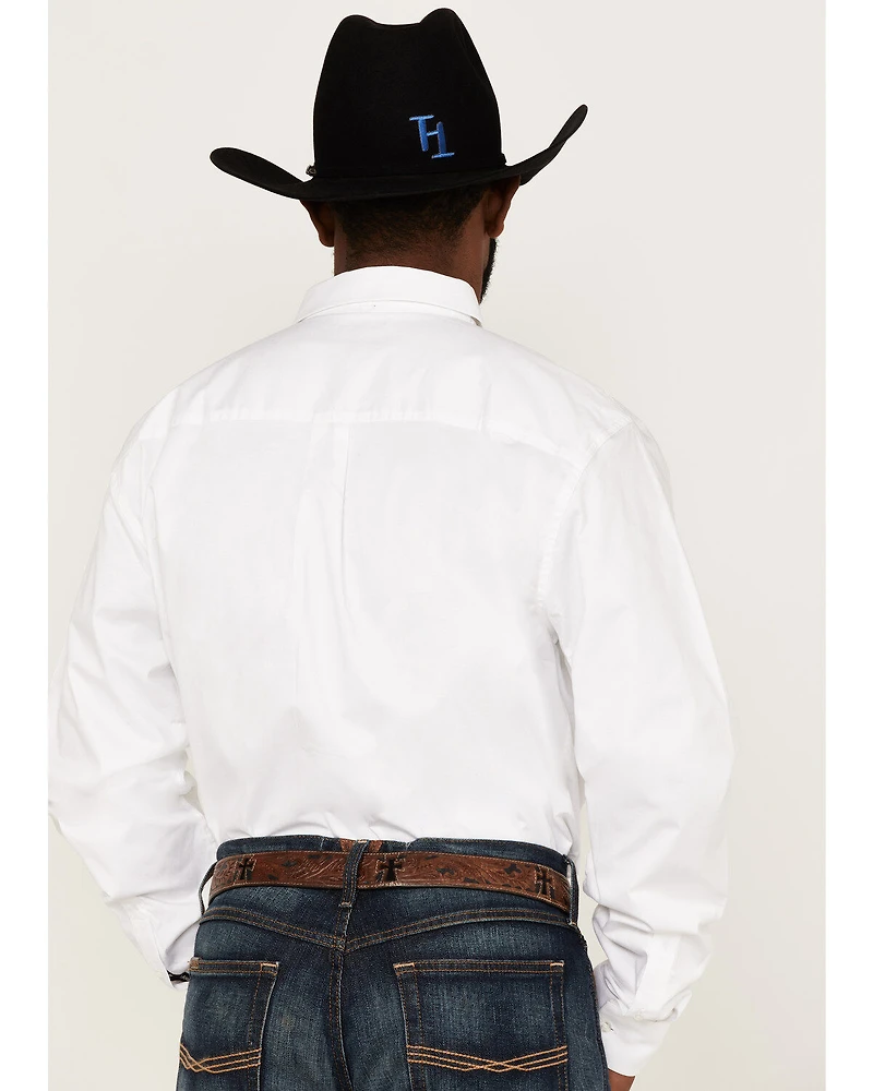 RANK 45® Men's Basic Twill Long Sleeve Button-Down Western Shirt - Tall