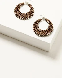 Shyanne Women's Heritage Valley Suede Wrapped Earrings