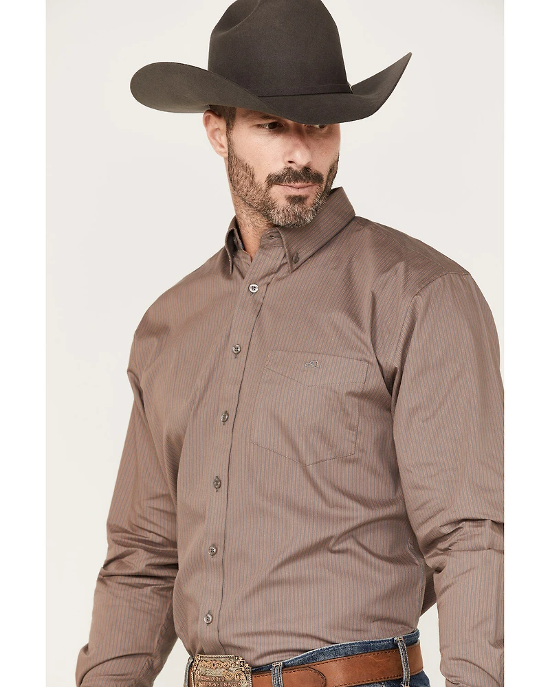 Resistol Men's Raddix Stripe Button Down Western Shirt