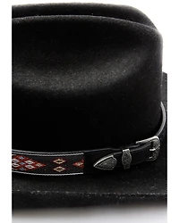 Shyanne Women's Leather Southwestern Pattern Embroidered Hat Band