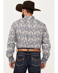 Cinch Men's Paisley Print Long Sleeve Button-Down Western Shirt
