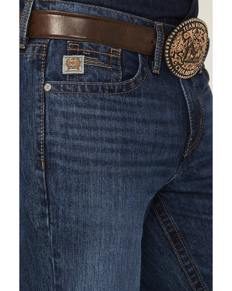 Cinch Men's Grant Medium Wash Relaxed Bootcut Rigid Denim Jeans