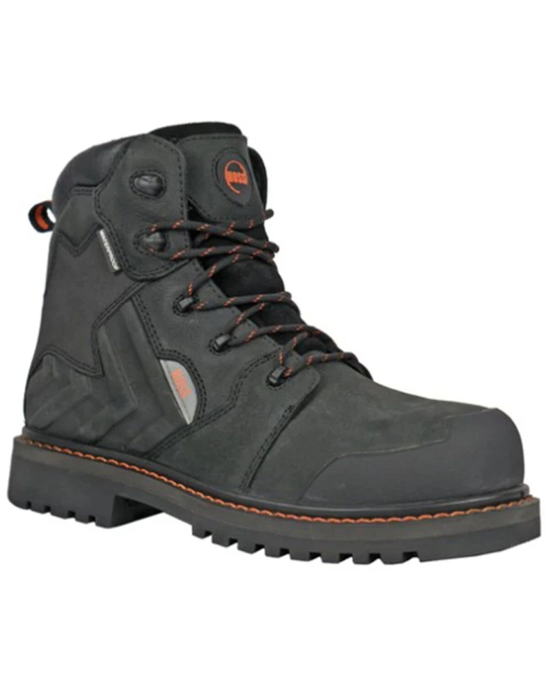 Hoss Men's Bronc 6" Lace-Up Waterproof Work Boots - Composite Toe