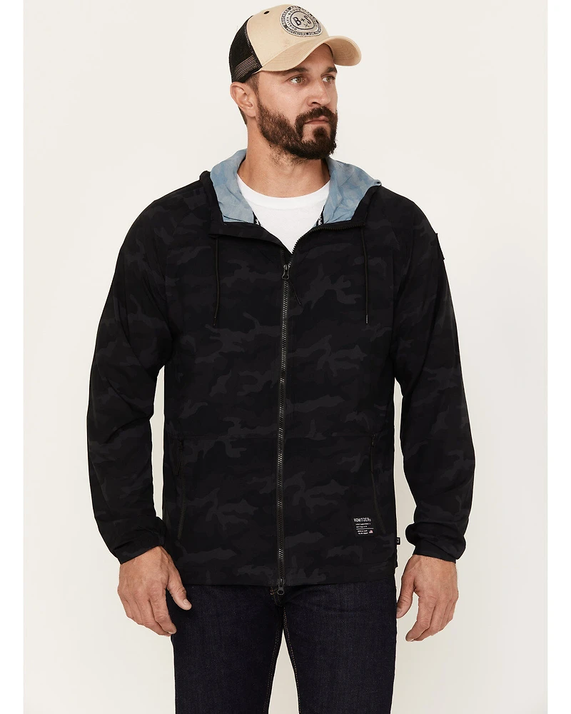 Howitzer Men's Camo Combatant Hooded Track Jacket