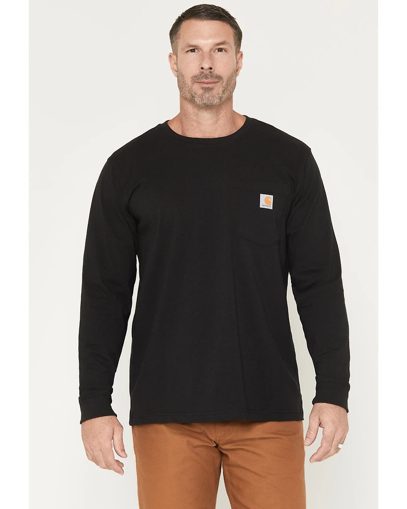 Carhartt Men's Relaxed Fit Heavyweight Long Sleeve Pocket Graphic Work Shirt
