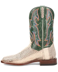 Dan Post Men's Exotic Snake Western Boots - Broad Square Toe