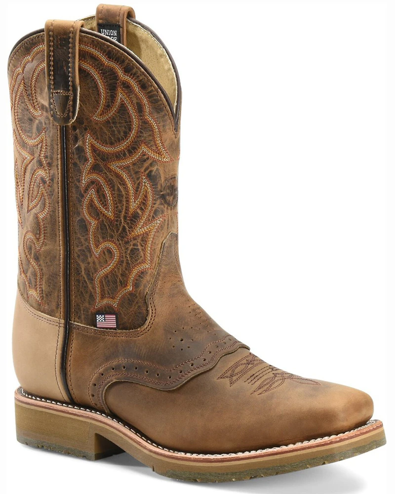 Double-H Men's Steel Square Toe Western Boots