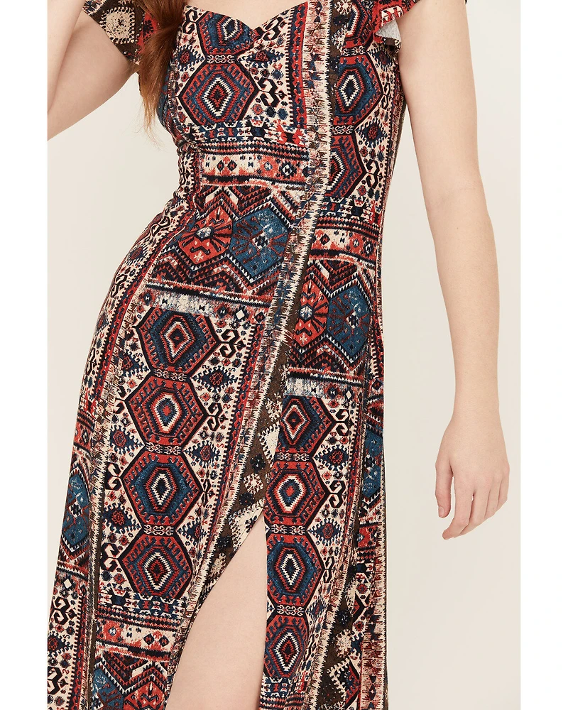 Idyllwind Women's Bethany Flutter Sleeve Midi Dress