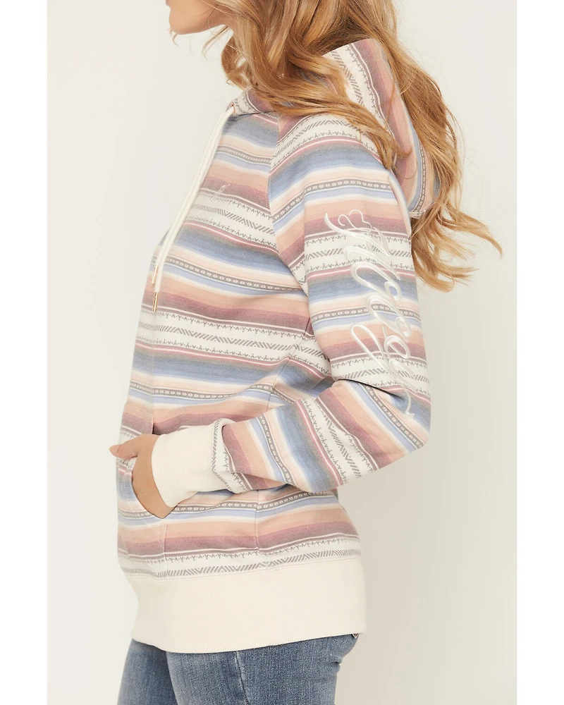 Hooey Women's Serape Striped Print Hoodie
