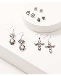 Shyanne Women's Shiloh Ridge Cross Earring Set - 5 Piece