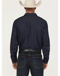 Cody James Black 1978™ Men's Mamba Dark Wash Denim Long Sleeve Button-Down Western Shirt