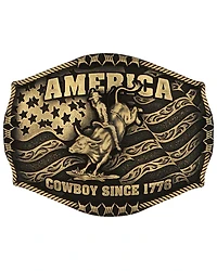 Montana Silversmiths Men's America Since 1776 Attitude Belt Buckle