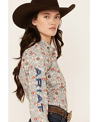 Ariat Women's Boot Barn Exclusive Team Kirby Floral Print Long Sleeve Button-Down Western Shirt