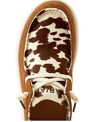 Ariat Women's Hilo Suede and Hairon Casual Shoes - Moc Toe