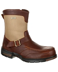 Georgia Boot Men's Athens Waterproof Side-Zip Work Boots - Moc Toe