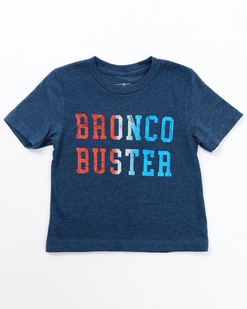 Cody James Toddler Boys' Bronco Buster Short Sleeve Graphic T-Shirt