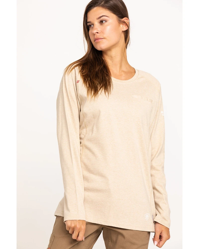 Ariat Women's FR Air Crew Long Sleeve Work Tee