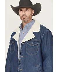 Wrangler Men's Sherpa Lined Denim Coat