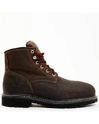 Hawx Men's 6" Oily Crazy Horse Lace-Up Work Boot - Composite Toe