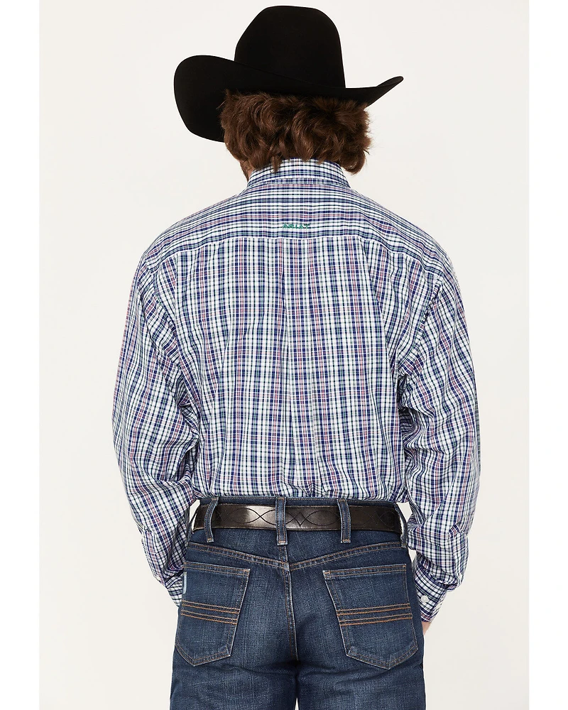 Ariat Men's WF Sidney Small Plaid Long Sleeve Western Shirt