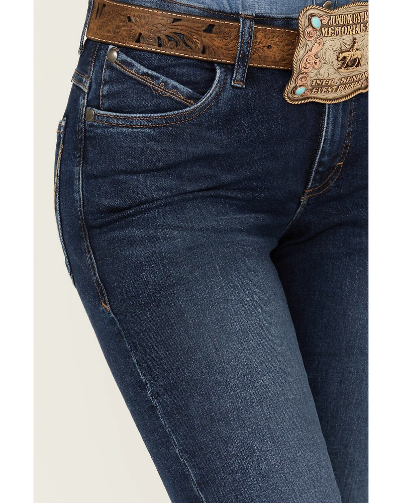 Wrangler Women's Willow Medium Wash Mid Rise Ultimate Riding Bootcut Jeans
