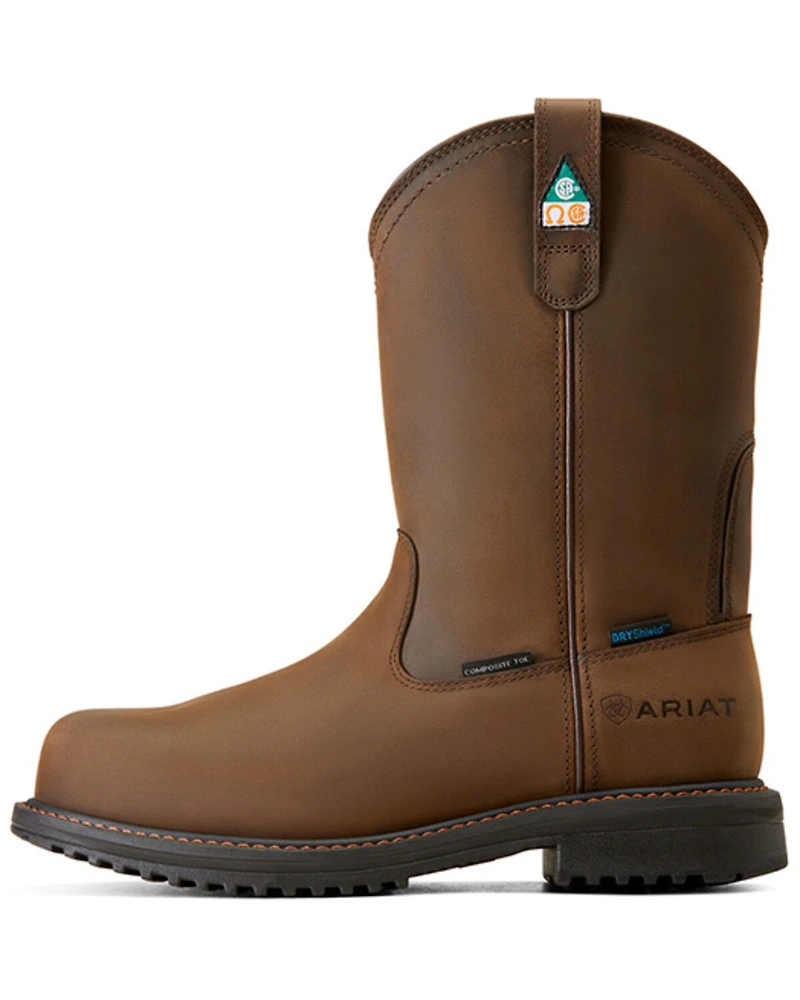Ariat Men's RigTEK Waterproof Wellington Work Boots - Composite Toe