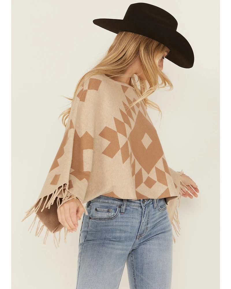 Ariat Women's Southwestern Print Sweater Poncho