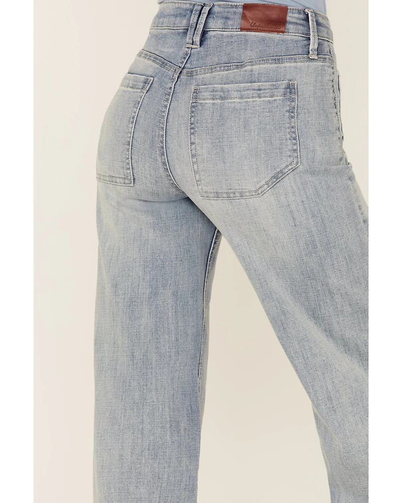 Unpublished Denim Women's Greta Lotus Crop Wide Jeans