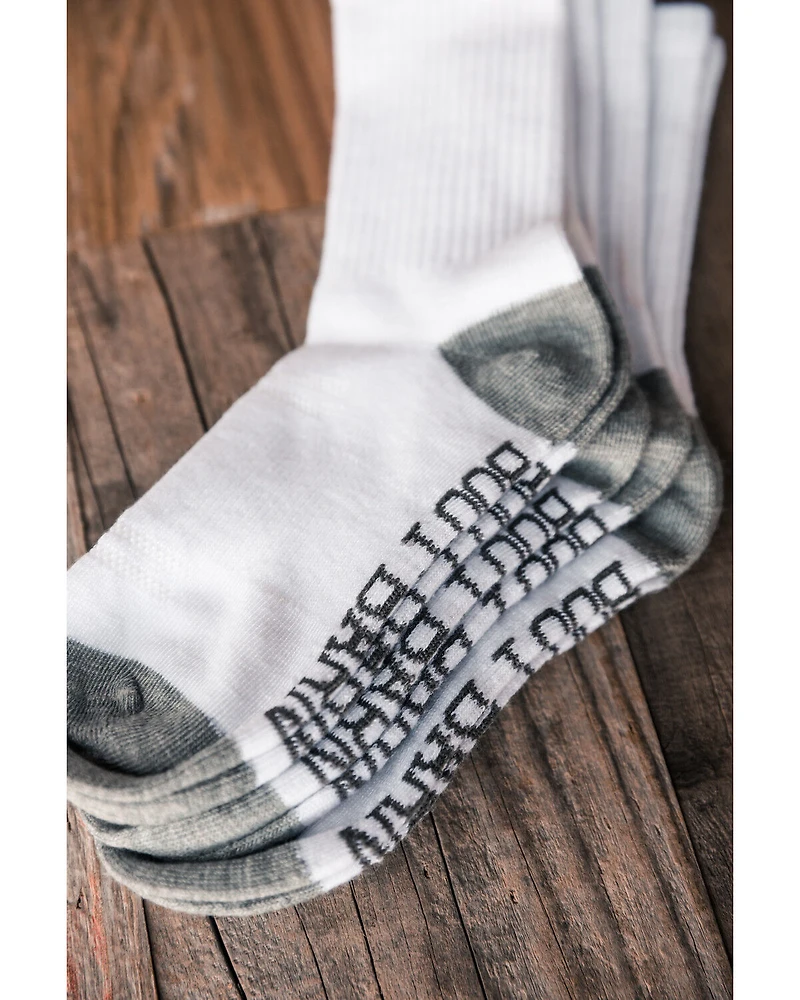 Boot Barn Basic 3-Pack Crew Socks