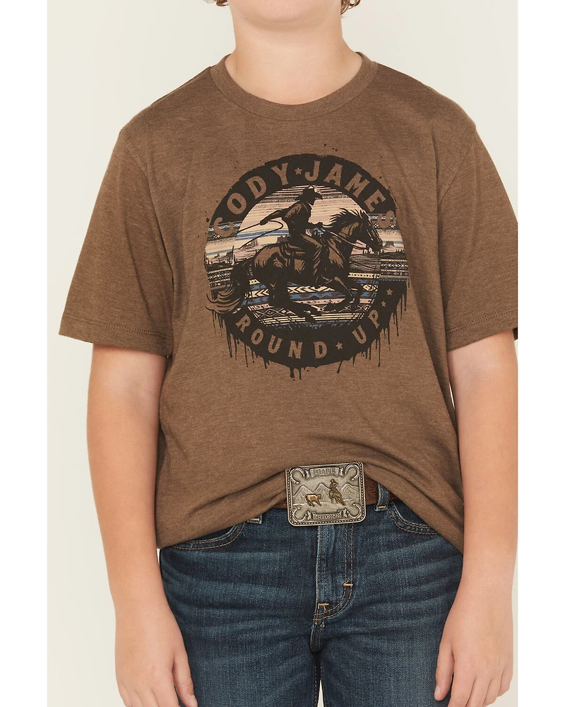 Cody James Boys' Rodeo Round Up Short Sleeve Graphic T-Shirt