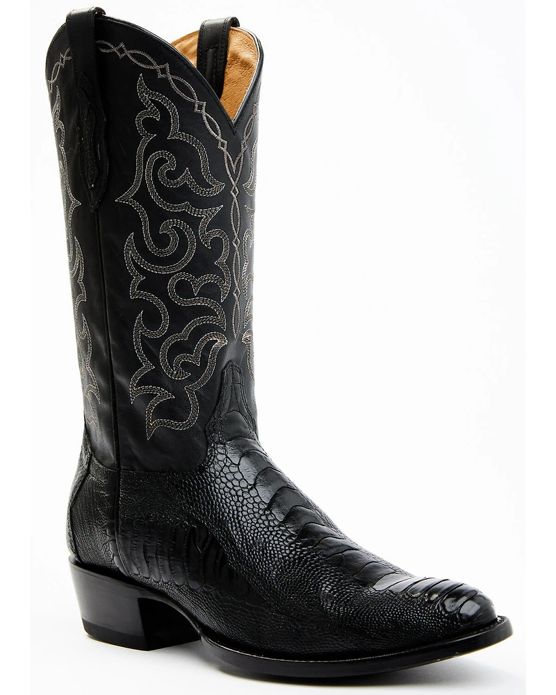 Cody James Men's Exotic Ostrich Leg Western Boots - Round Toe