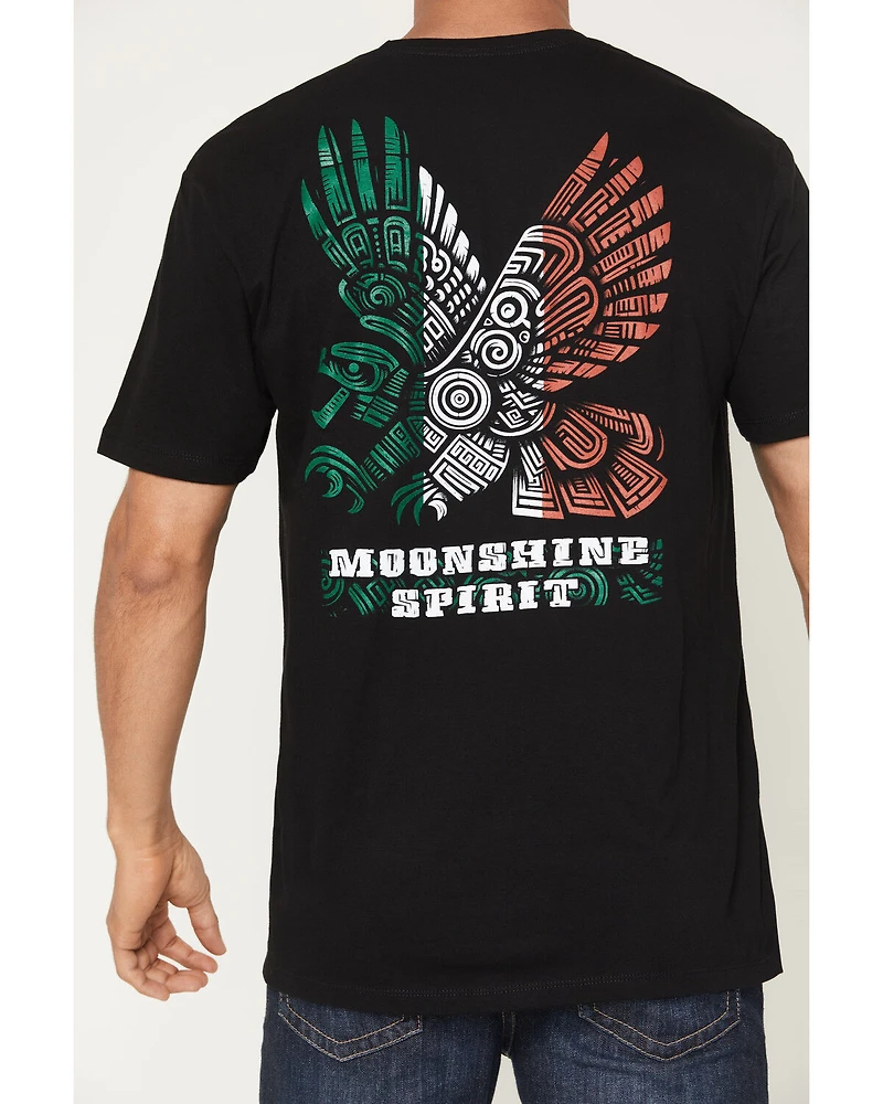 Moonshine Spirit Men's Mexico Eagle Short Sleeve Graphic T-Shirt