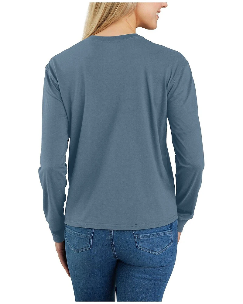 Carhartt Women's TENCEL™ Fiber Series Loose Fit Long Sleeve Graphic Pocket Tee
