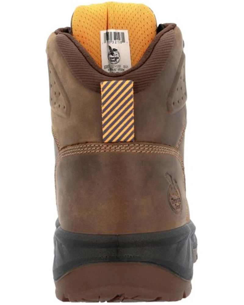 Georgia Boot Men's Lace-Up 6" Waterproof Work - Alloy Toe