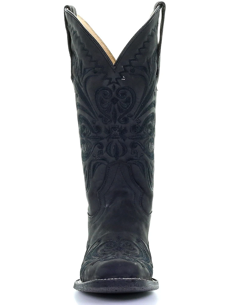Circle G Women's Embroidery Western Boots - Square Toe
