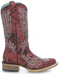 Corral Girls' Embroidered Western Boots - Square Toe