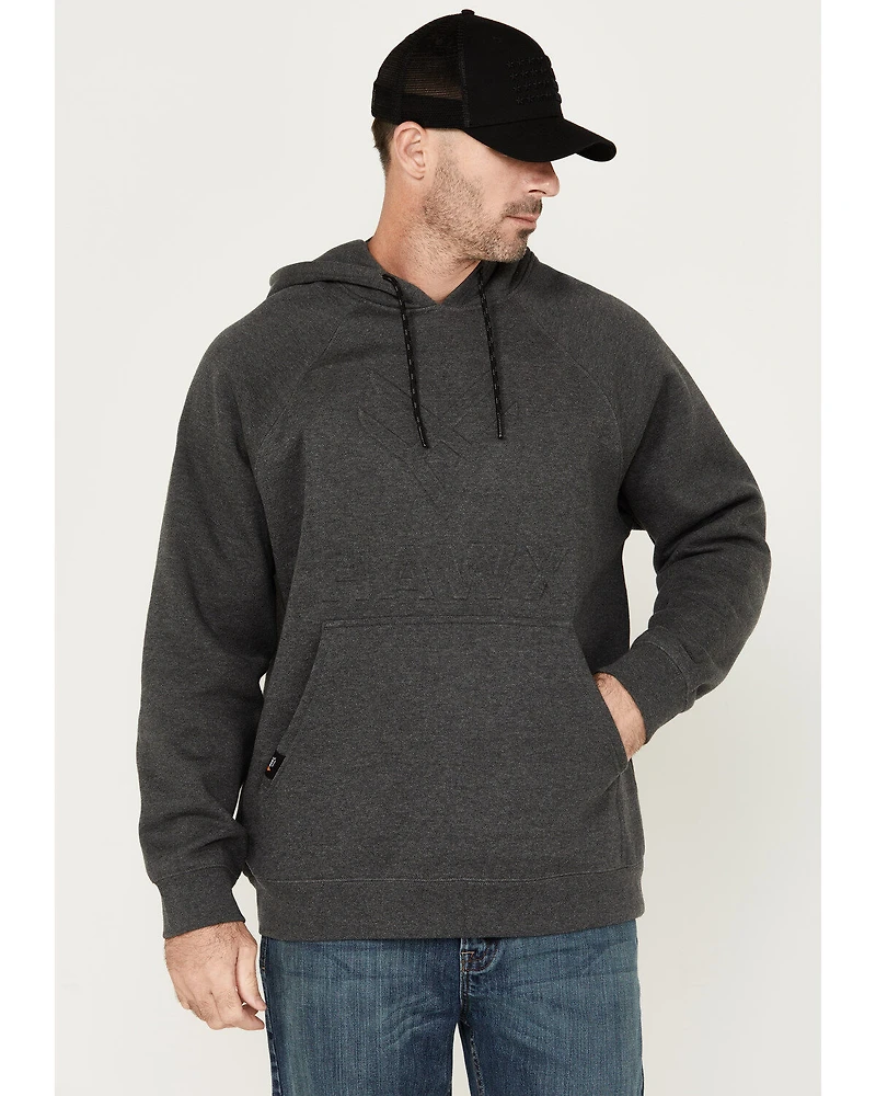 Hawx Men's Embossed Hooded Sweatshirt