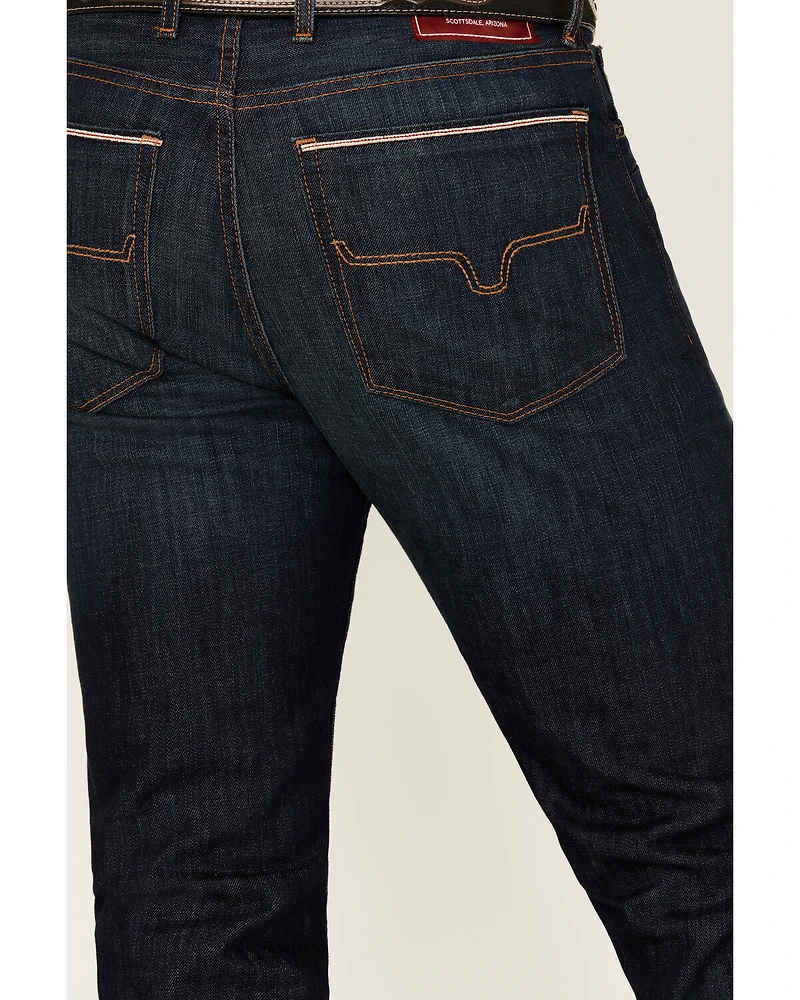Kimes Ranch Men's Roger Dark Wash Stretch Slim Bootcut Jeans