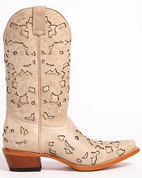 Shyanne Women's Laser Cut Western Boots - Snip Toe