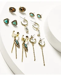 Shyanne Women's Desert Boheme Dangle Charm Earring Set - 6 Pieces