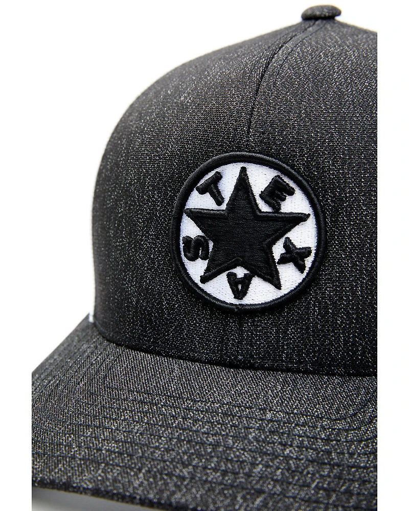 Oil Field Hats Men's Heather Texas Star Patch Mesh-Back Ball Cap
