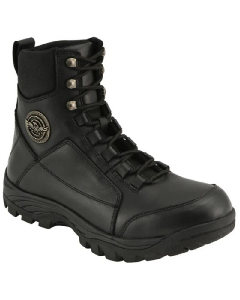 Milwaukee Leather Men's Lace-Up Tactical Boots - Soft Toe