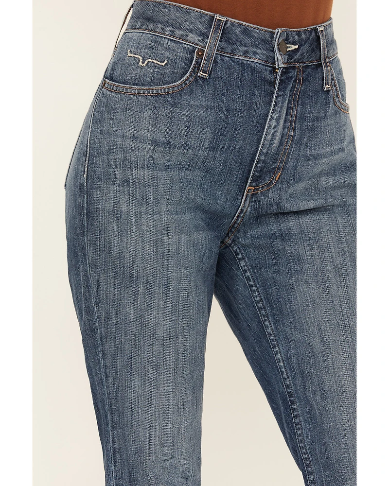 Kimes Ranch Women's Monica Medium Wash Mid Rise Cropped Jeans