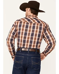 Cowboy Hardware Men's Hermosillo Plaid Print Long Sleeve Snap Western Shirt