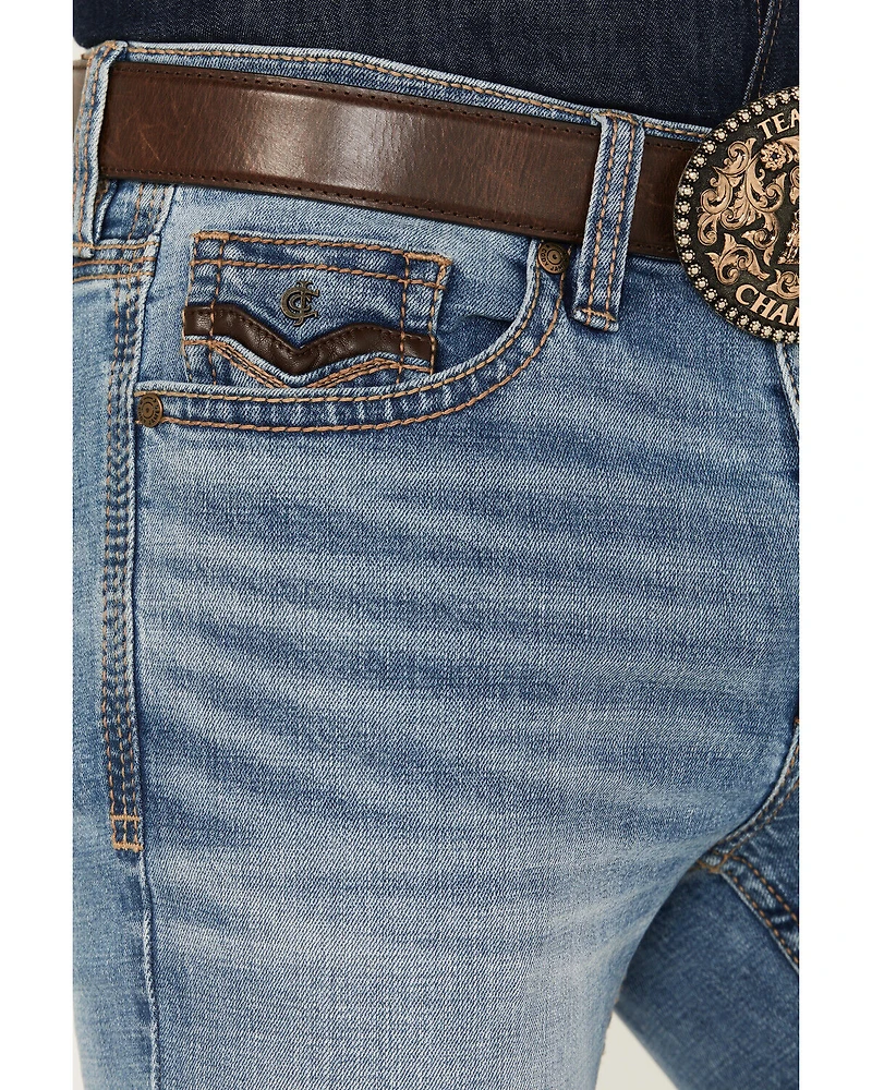 Cody James Men's Highland Wash Wyatt Slim Bootcut Stretch Denim Jeans
